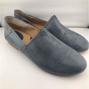 BOC Women’s Suree Slip On Blue Gray Soft Leather Casual Loafers sz 11M